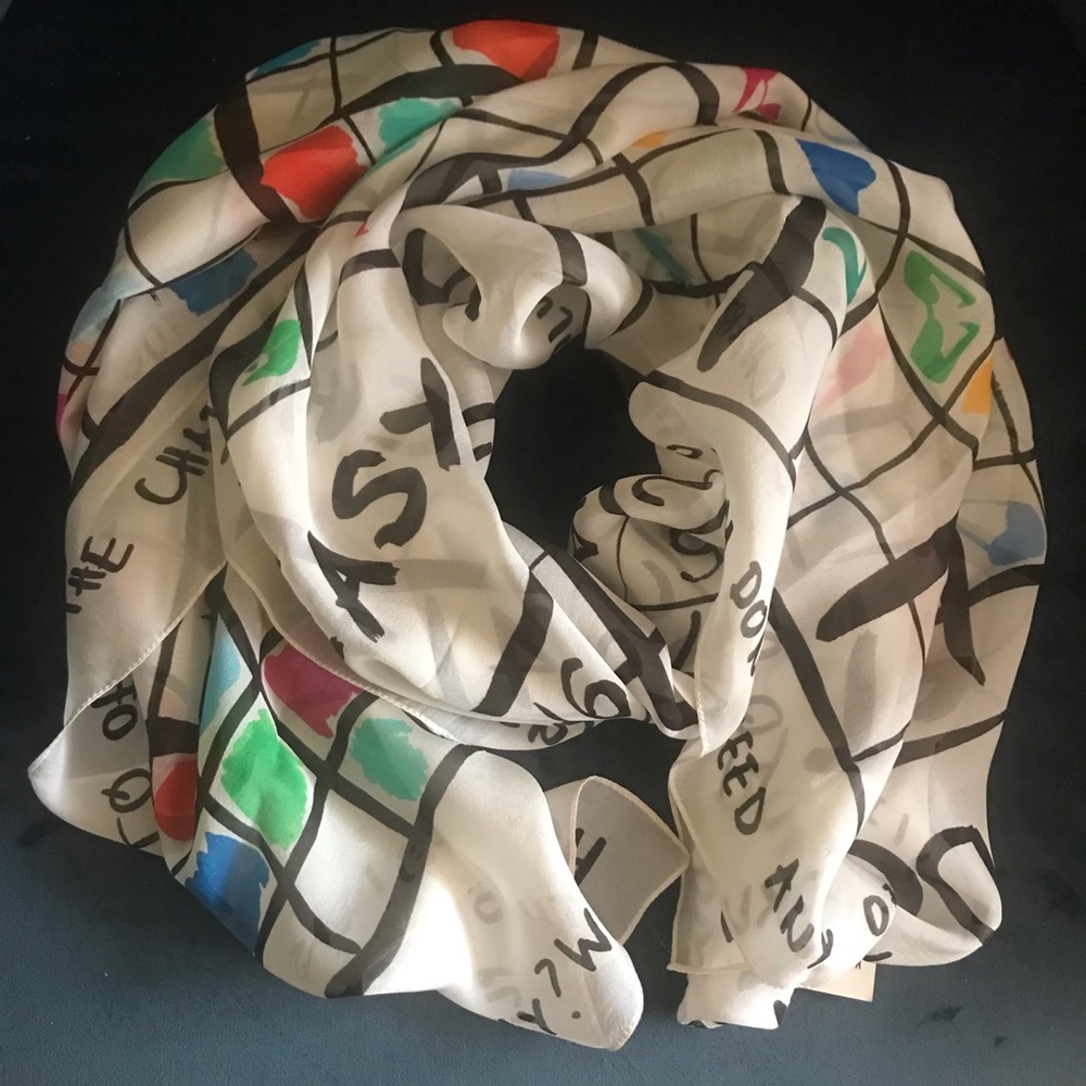 New Sudoku silk scarf